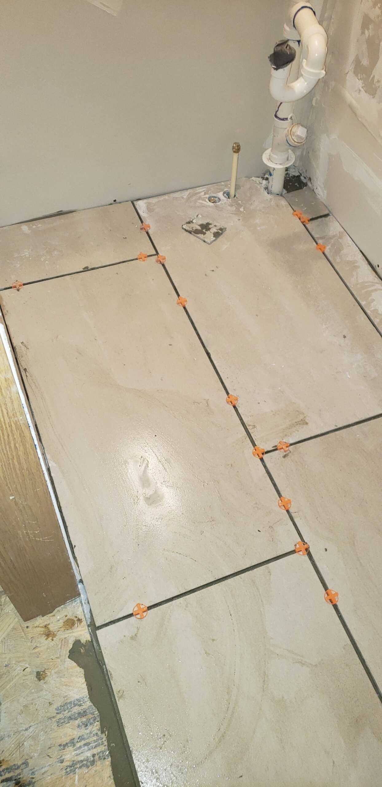 Bathroom Tile Floor Installation